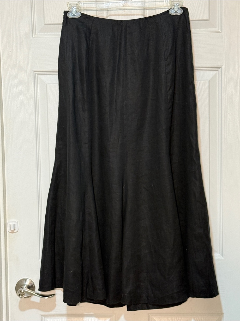 Lauren Ralph Lauren size 8 Black A-Line Maxi Skirt - Picture 3 of 5